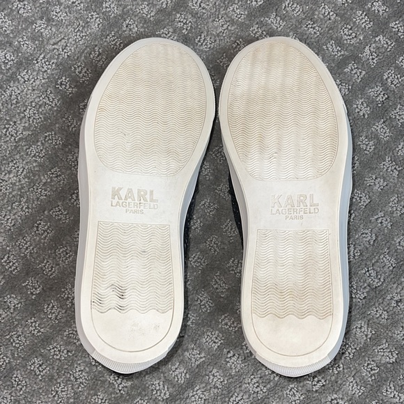 Karl Lagerfeld Paris Embroidered Slip-On Sneakers - Picture 6 of 8